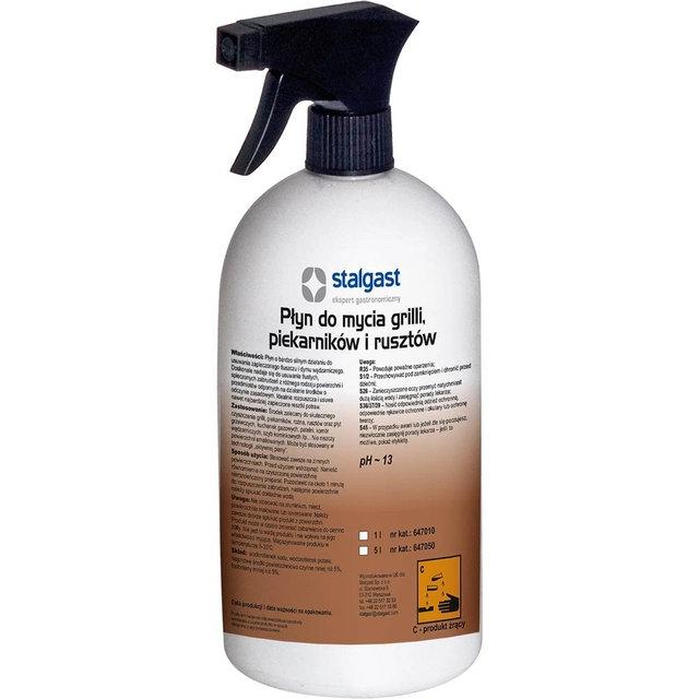 Liquid for cleaning grills and stoves with trigger 1 l