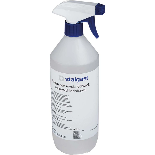 Liquid for cleaning refrigerators and refrigerated display cases with nanosilver - 1 liter