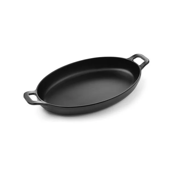 Little Chef black oval saucepan