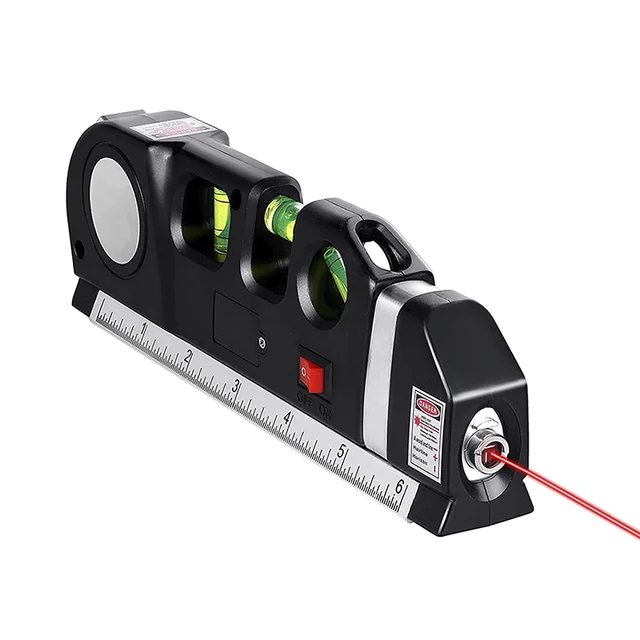 Livella laser con righello 250cm.