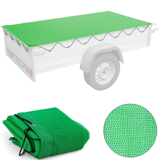 Load securing net for trailer 2.5 x 3.5 m green