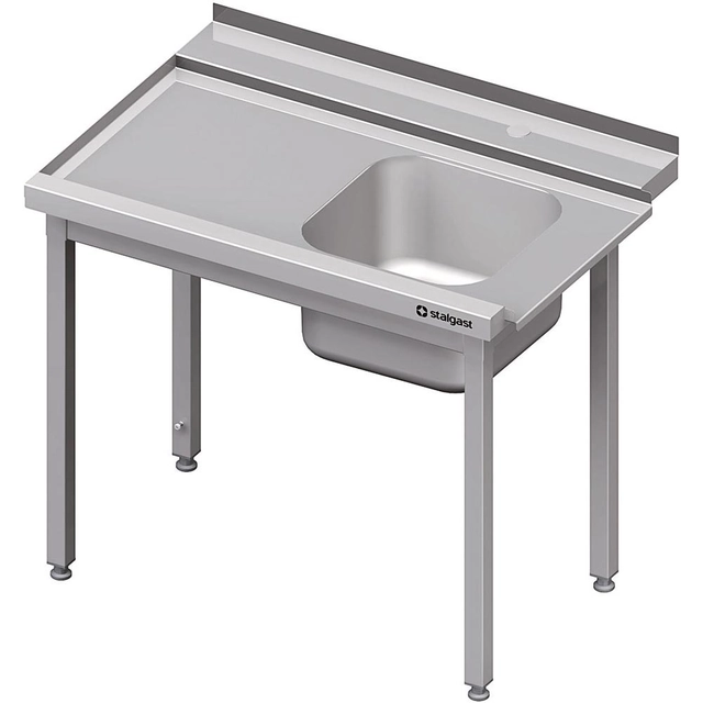 Loading table (L) 1-kom. without shelf for SILANOS dishwasher 1000x755x880 mm welded
