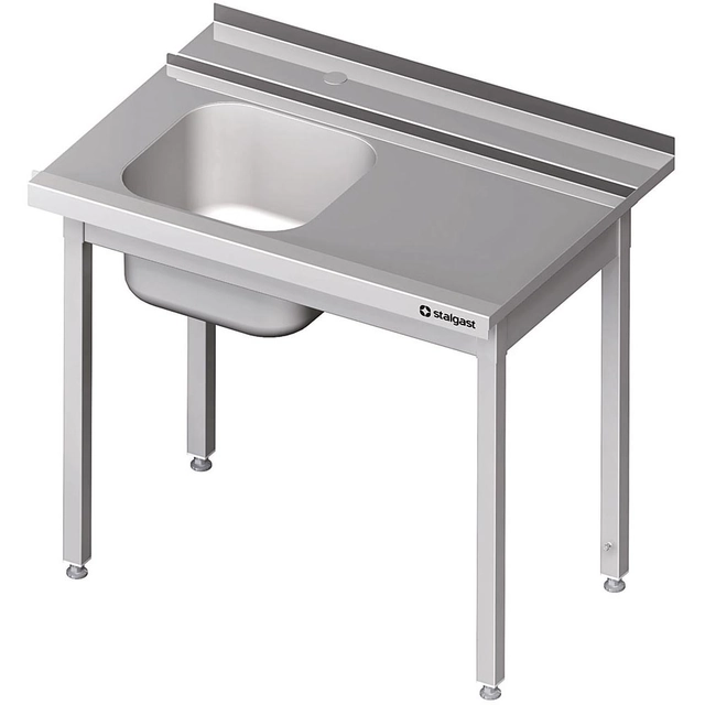 Loading table (P) 1-kom. without shelf for STALGAST dishwasher 1000x750x880 mm screwed