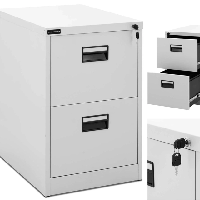 Lockable metal filing cabinet - 2 of the drawer