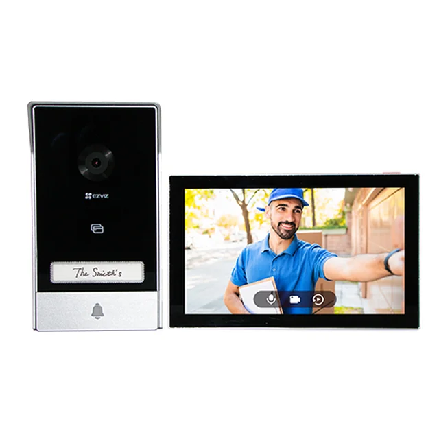 Ločljivost kompleta pametnega video domofona EZVIZ 2k TFT monitor 7 inch namestitev na 2 RFID žice krmiljenje vrat/vrat SDcard Wi-Fi IR CS-HP7-2k
