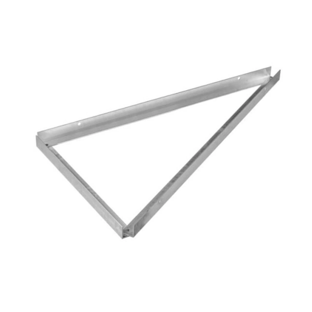 Lodret aluminium trekant 15 grader