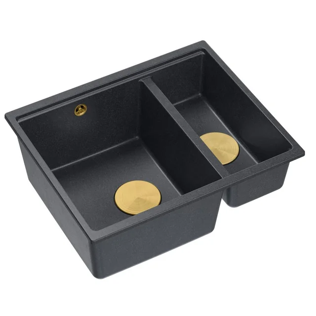 Logan granite sink 150 Black Metallic