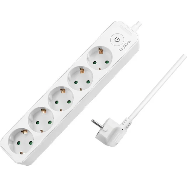 LogiLink LogiLink power strip 5 sockets 1.5m white