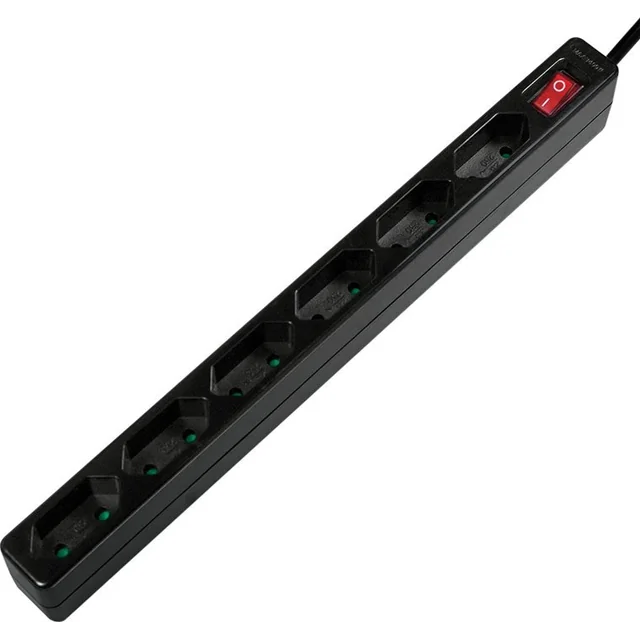 LogiLink LogiLink power strip 6 sockets 1.5m black