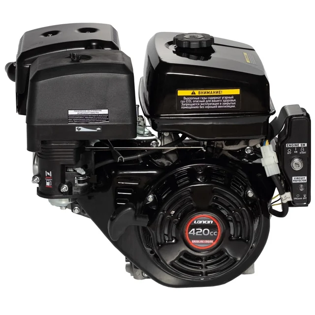 LONCIN ENGINE G420FD-I WITH STARTER GASOLINE 15 HP SHAFT 25,4 mm HONDA ENGINE GX420 - EWIMAX -