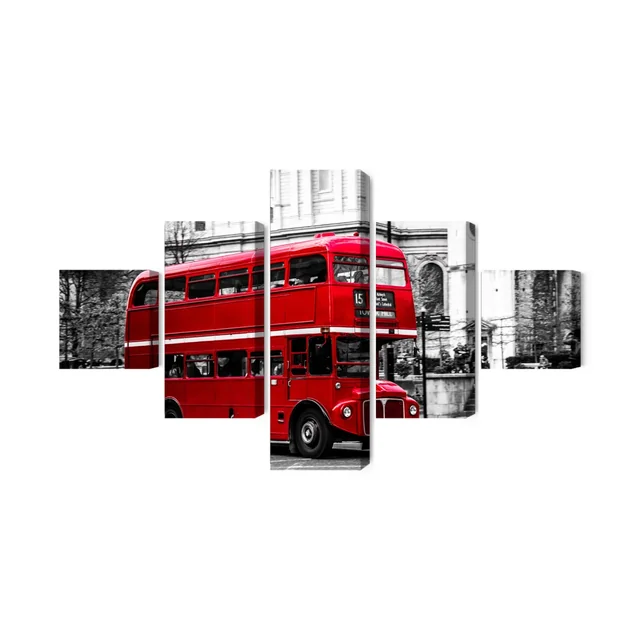 London Double Decker Bus Multi-part Painting