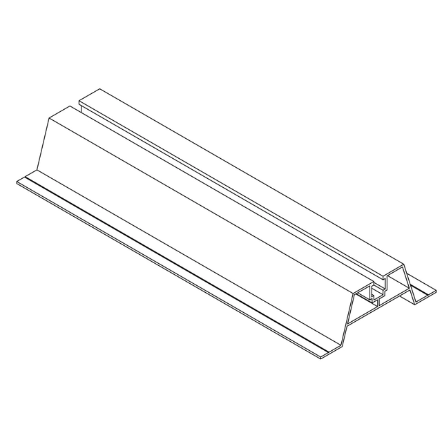 Long trapezoidal bridge - trapezoidal sheet holder 400mm height 40mm, mortise + seal