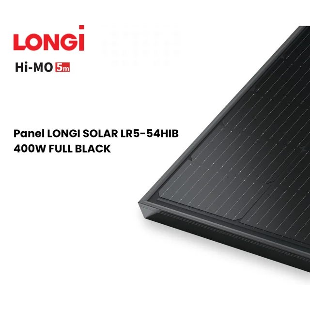 LONGI SOLAR paneel LR5-54HIB 400W volledig zwart 30mm