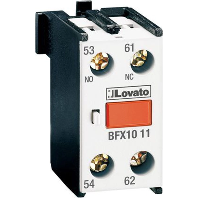 Lovato Electric Auxiliary contact 1Z 1R front mounting (BFX1011)