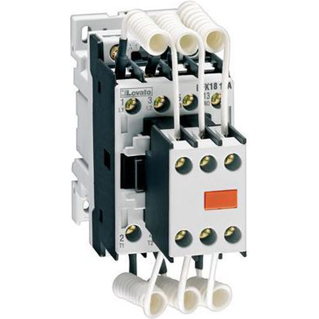 Lovato Electric Contattore per banchi di condensatori 3P 25kvar 230V AC (BFK3200A230)