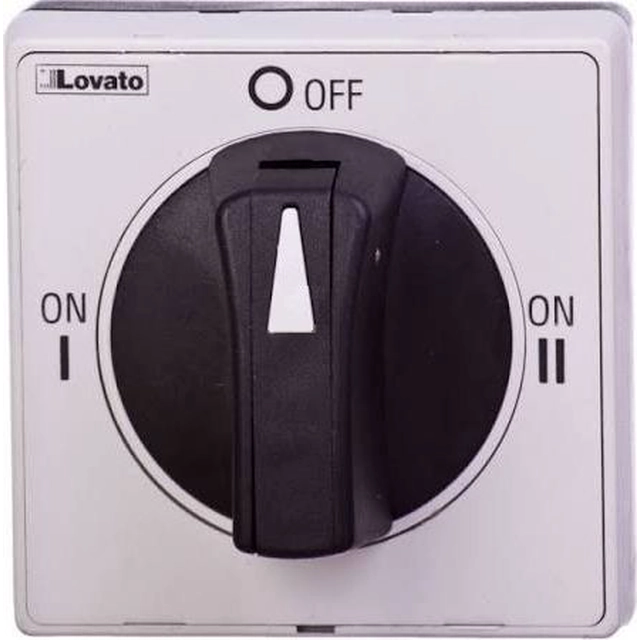 Lovato Electric Door Operator I-0-II για αποζεύκτες διακόπτη με κλειδαριά, μαύρο (GAX67B)