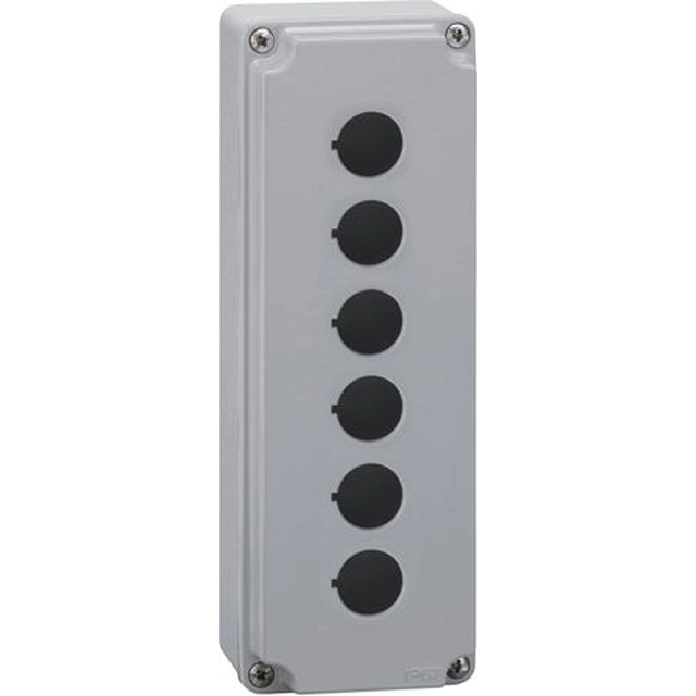 Lovato Electric Metal casing empty 6 holes gray cover (LPZM6A8)