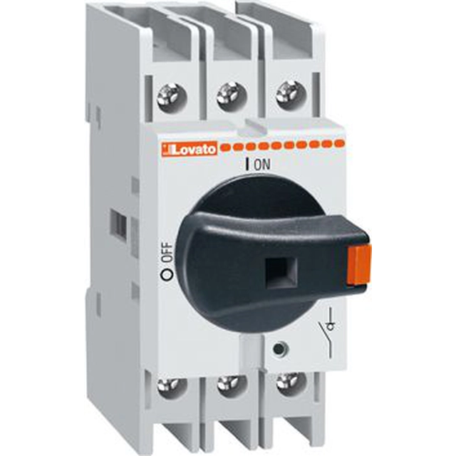 Lovato Interruptor seccionador eléctrico 3P 25A (GA025A)