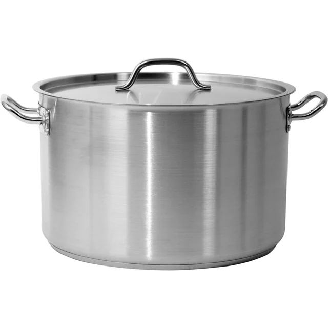 LOW POT WITH STAINLESS STEEL LID 40x25CM 31,4L