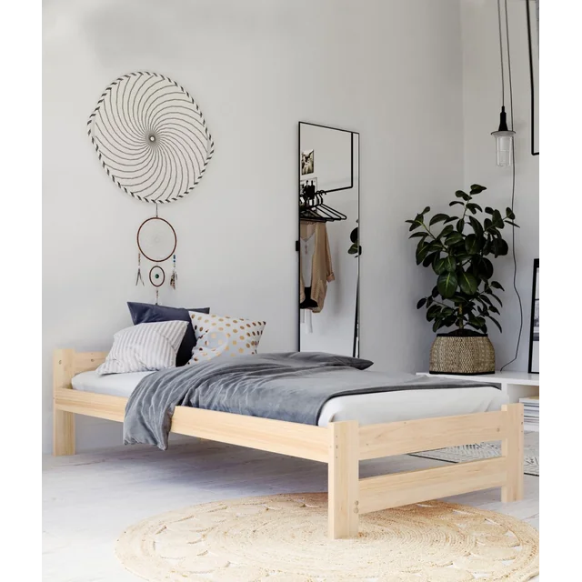 Łóżko drewniane - 90x200 Dakota