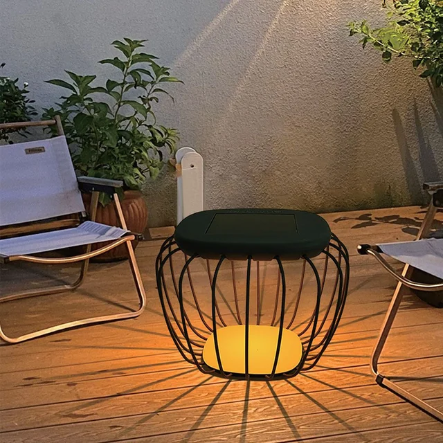 Luci da giardino di design - Luci solari da giardino - IP44 - Grigio - 120 Lumen - 6000K+3000K