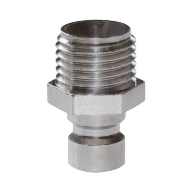 Lüdecke Nipple with straight male thread M10x1 without valve