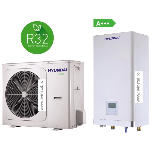 Luft-Wasser-Wärmepumpe HYUNDAI SPLIT - HYHA-V10W/D2N8-B + HYHB-A100/CD30GN8-B - 10kW / 220V - R32
