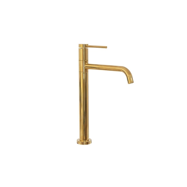 Lugano Slim gold high washbasin faucet - additional 5% DISCOUNT with code REA5