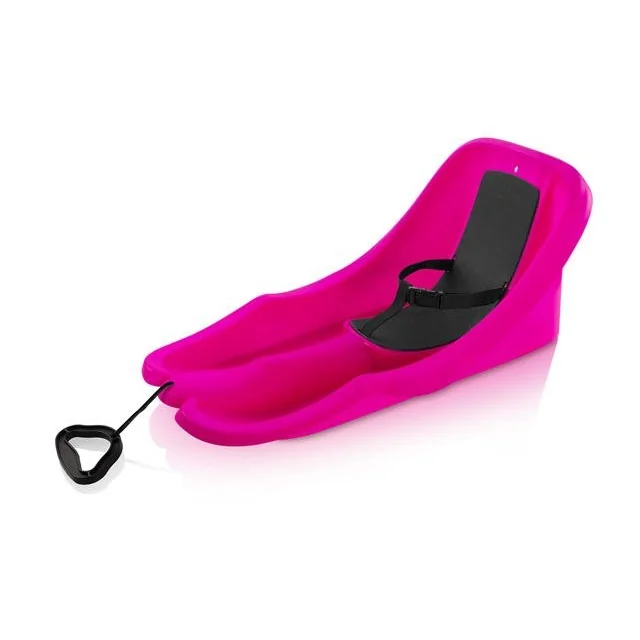 Luge en plastique BABY RIDER - rose