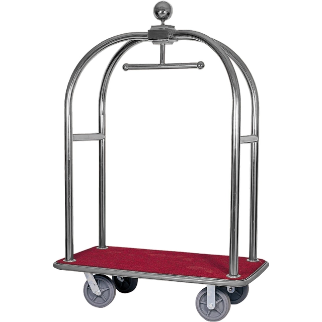 Luggage cart | stainless steel | 1240x640x1900 mm