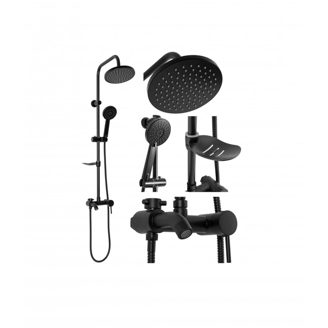 Luis Black Shower Set - additional 5% discount with code REA5