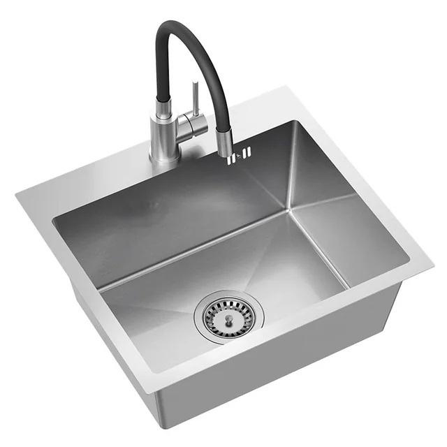 LUKE steel sink 100 Brushed nickel