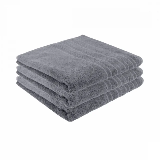 Luksuzni hotel Handdoek - Antraciet - 3 stuks - 70x140cm - 550 g/m2