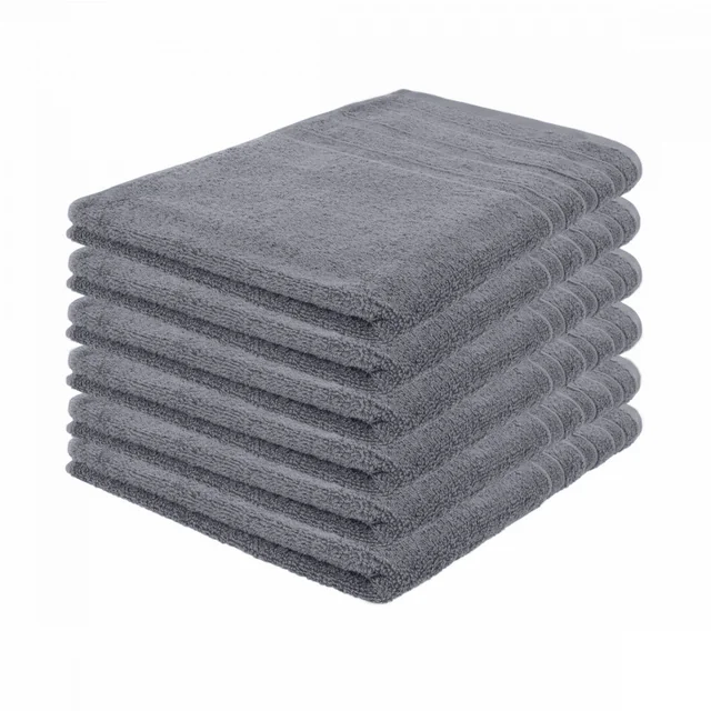 Luksuzni hotel Handdoek - Antraciet - 6 stuks - 50x100cm - 550 g/m2