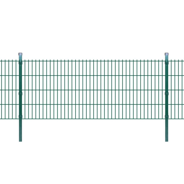 Lumarko 2D Fence panels and posts 2008x830 mm 12 m, green