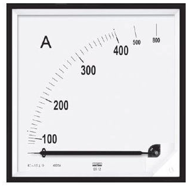 Lumel Analog ammeter 96x96 N IP50 E416 100A 100/5 operating position C3 K=90 deg. without KJ certificate (EA19N E41600000000)