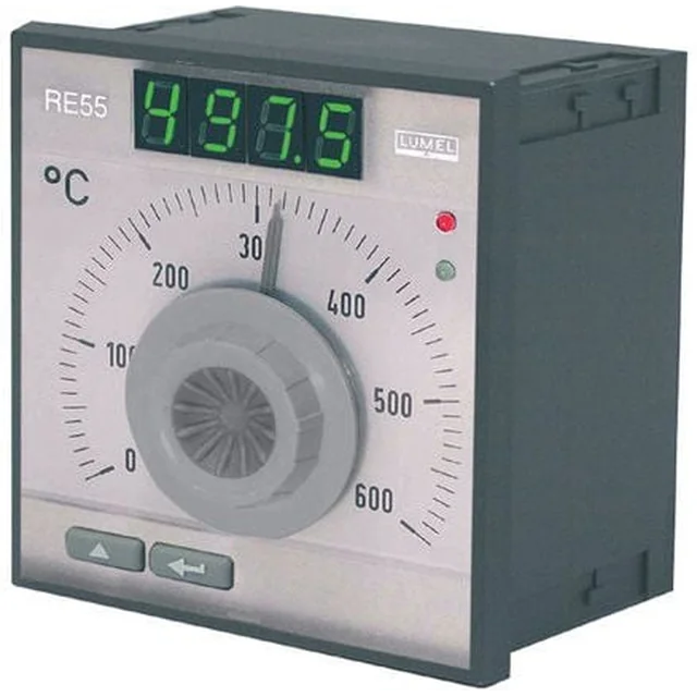 Lumel Analoge controller instelling Pt100 0-400st.C PID-controller configureerbare relaisuitgang zonder KJ-certificaat (RE55 0531000)