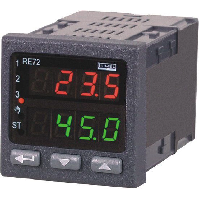 Lumel Controlador de temperatura programable salida 1 salida de relé 2 salida de relé 3 fuente de alimentación de relé 85-253V AC (RE72 111100P0)