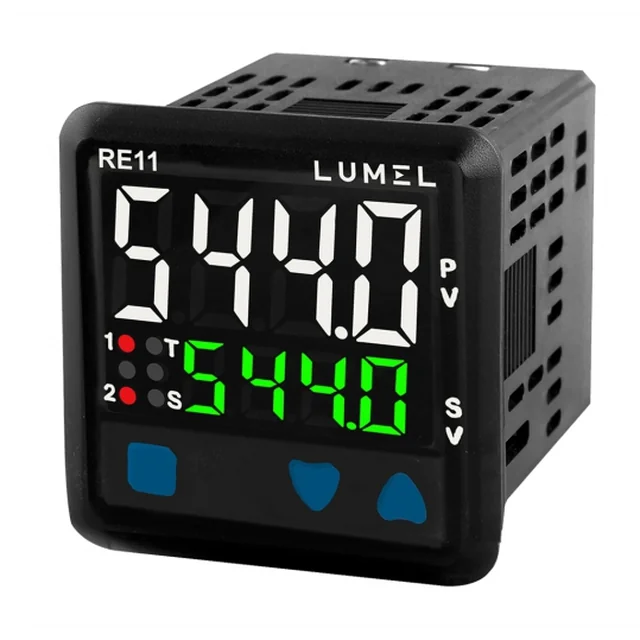 Lumel controller RE11, RTD, TC J, R, S, T, -328...3182°C, 1 relæudgang, SSR 12 V, 230 V