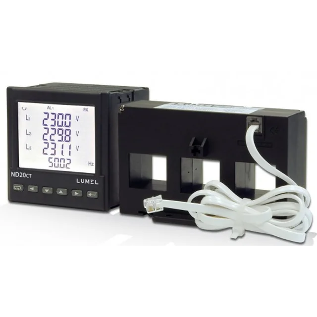 Lumel monitoring device ND20CT-20100E0, 3x230/400 V, 0.1 A, 0.25 A, relay outputs, impulse