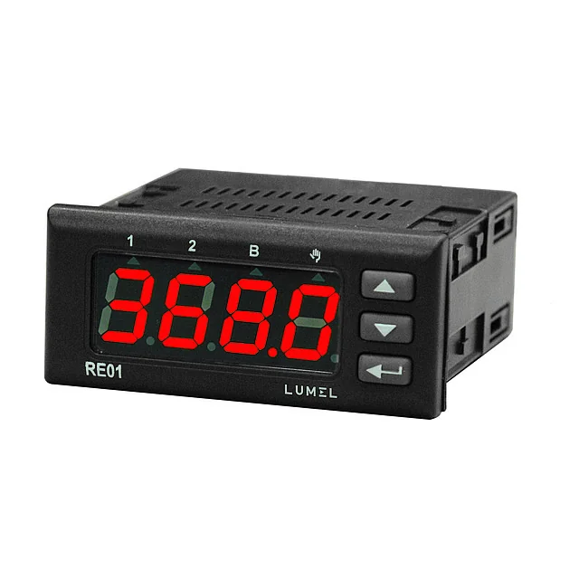 Lumel temperature controller RE01 1E0, PT100, 2 relay outputs, 1x230 V