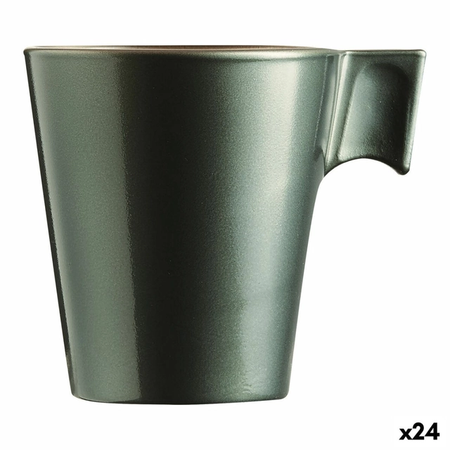 Luminarc ryškus puodelis Spalva žalia 80 ml Stiklas (24 vienetų)