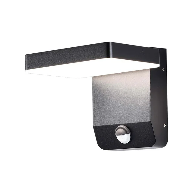 Luminárias de parede LED giratórias com sensor - IP65 - Preto - 17W - 2580 Lúmens - 4000K