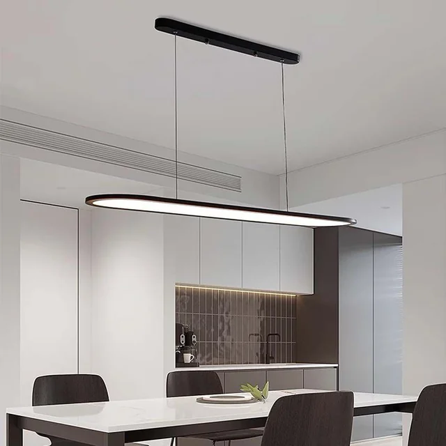 Luminárias de teto de design - Luminárias suspensas de design - IP20 - Corpo preto - 24 Watts - 3000 Lúmens - 3000K