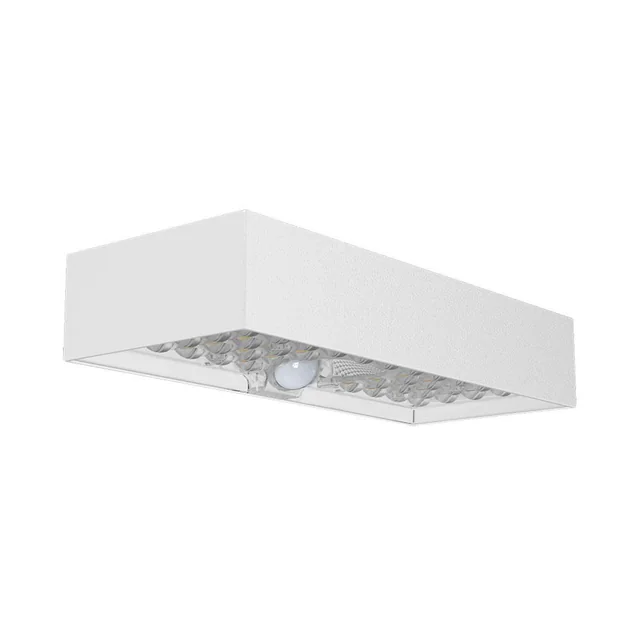 Lumini solare de perete - Senzor - IP65 - Corp alb - 900 Lumeni - 4000K