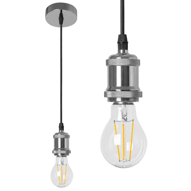 LUMO Silver hanging ceiling lamp