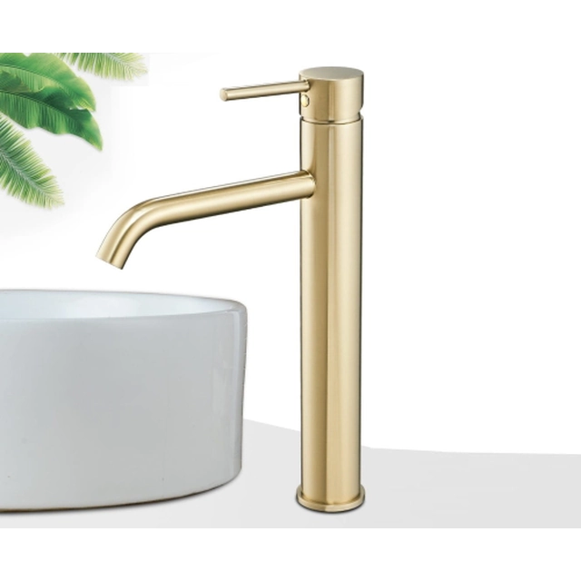 Lungo L. Gold High Rea Basin Faucet - additional 5% discount for the REA5 code