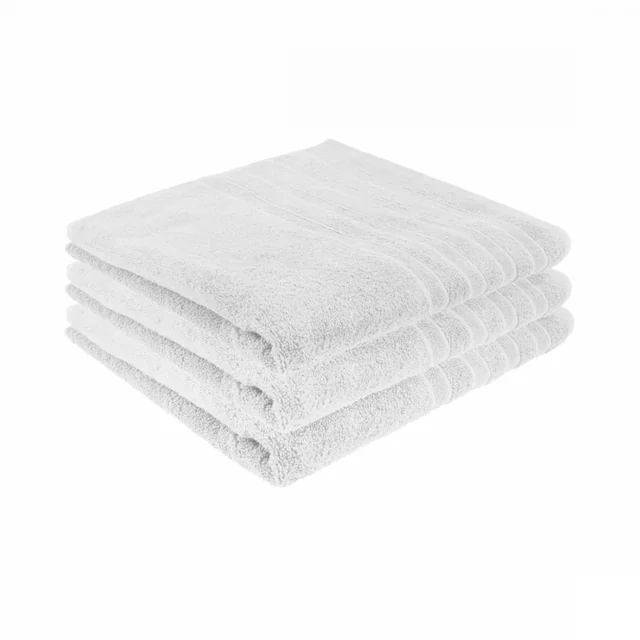 Luxe Hotel Handdoek - Blanc - 3 pièces - 70x140cm - 550 g/m2