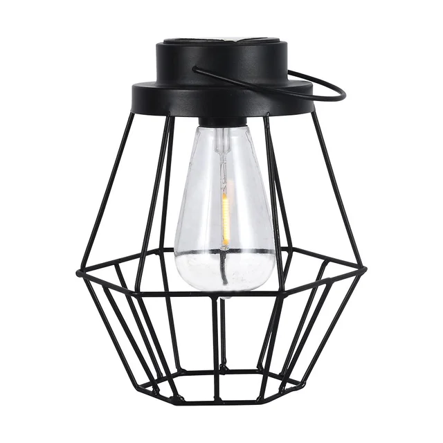 Luzes de jardim de design - Luzes de jardim solares - Preto - 8 Lúmens - 2700K