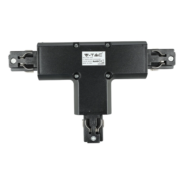 Luzes de trilho LED - Conector de trilho 4T - IP20 - Preto